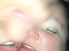 Brunette caught in changing room on hidden cam